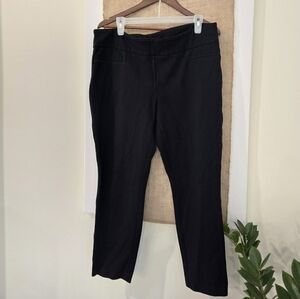 Black work pant size XL elastic  19 in waist 23 in inseam